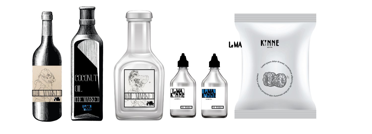 Le Ma Kynne product line — bottles and sachets